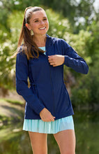 Load image in gallery viewer,Nola Water Resistant Jacket - Navy Blue