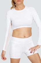 Load image in gallery viewer,Sasha Crop Top - White
