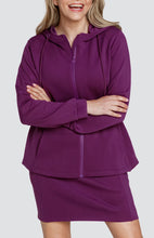 Cargar imagen en el visor de la galería, Robyn Hooded Jacket - Wineberry - Tailgolf
