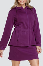 Cargar imagen en el visor de la galería, Robyn Hooded Jacket - Wineberry - Tailgolf
