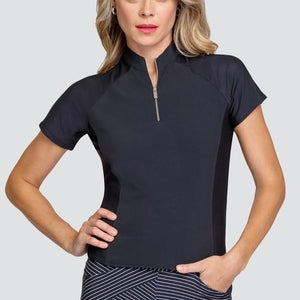 Polo Golf "Kelsey" Manga Corta Negro - Tailgolf