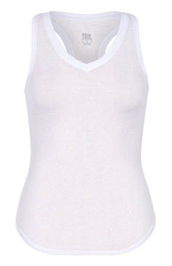 Camiseta Madison Tank blanco - Tailgolf