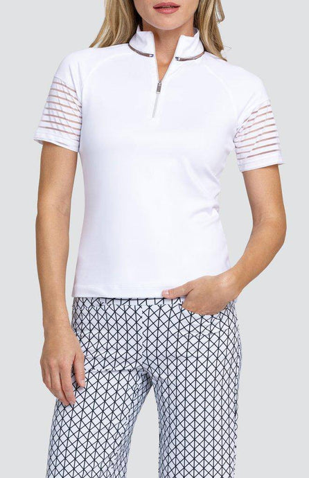 Top Sydney - Manga Corta Blanco - Tailgolf