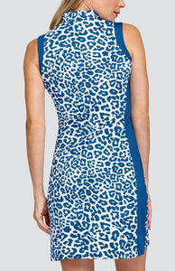 Vestido Aleeya - Leopardo Azul Royal - Tailgolf